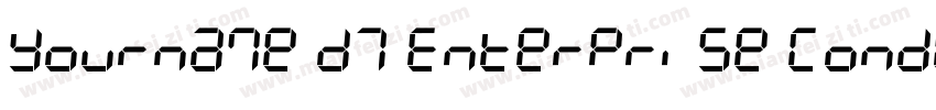Yourname D7 Enterprise Condensed字体转换